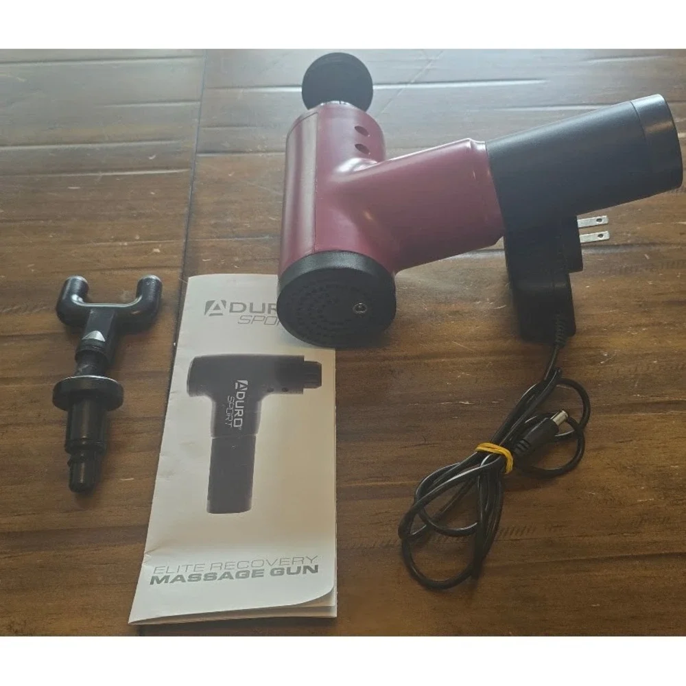 Aduro Sport Elite Recovery‎ Massage Gun Pink Deep Tissue Percussion Massager Set